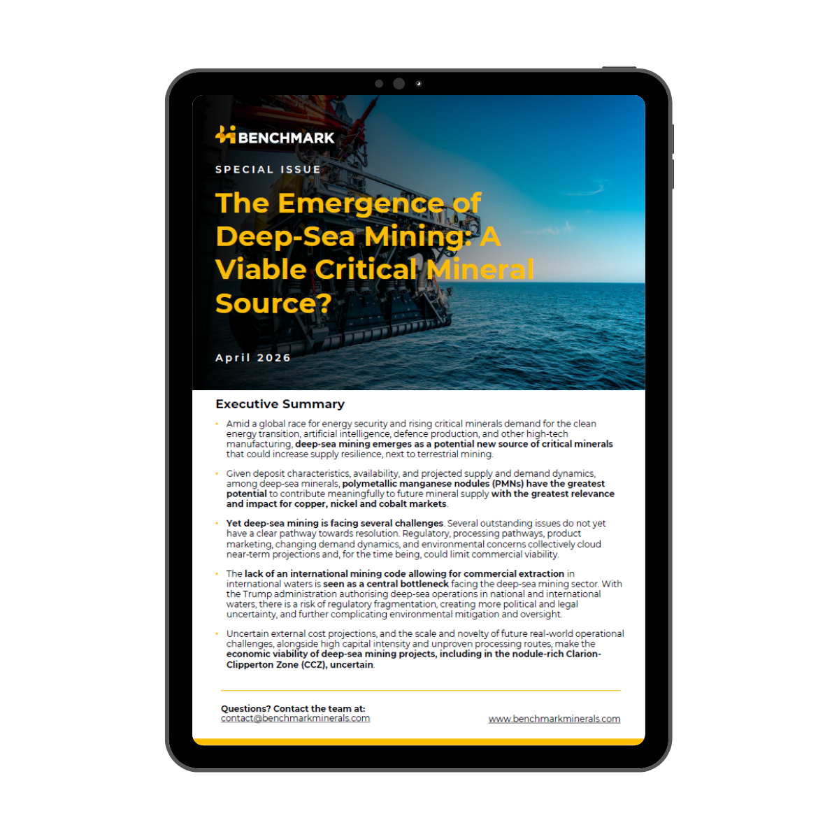 The emergence of deep-sea mining: a viable critical mineral source?